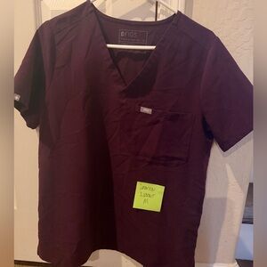 FIGS Women’s Catarina Scrub Top — Deep Purple